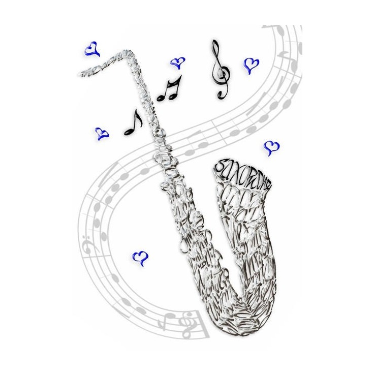 Saxophone Celebration Card