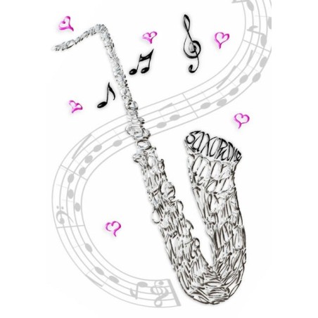 Saxophone Celebration Card