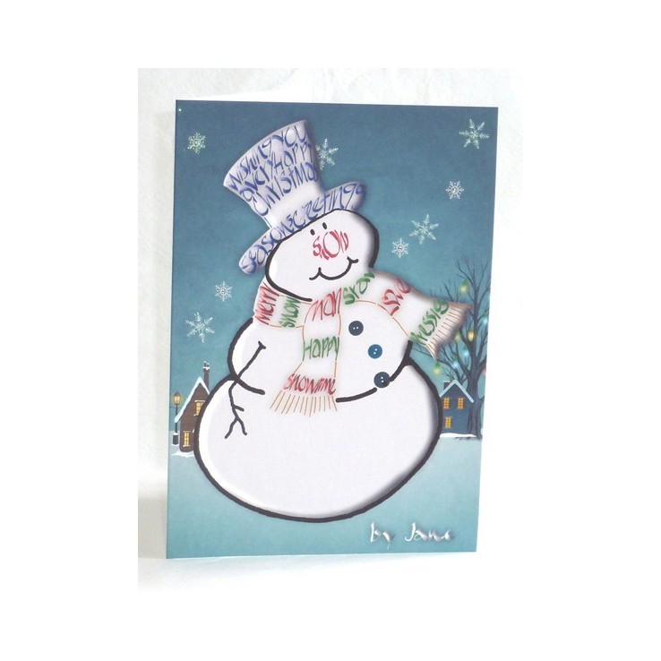Snowman - Christmas Card