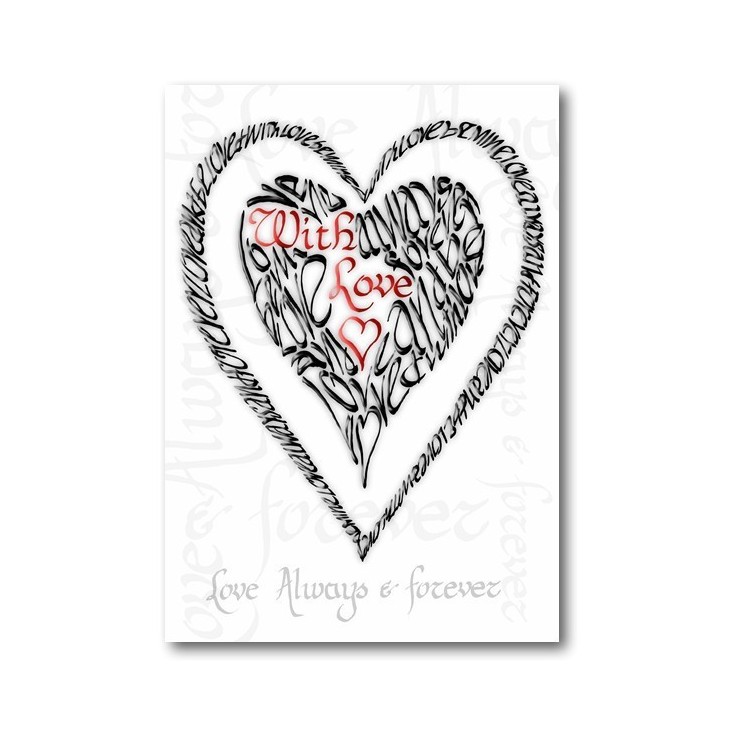 Valentinstag mit Liebe - rot & schwarz