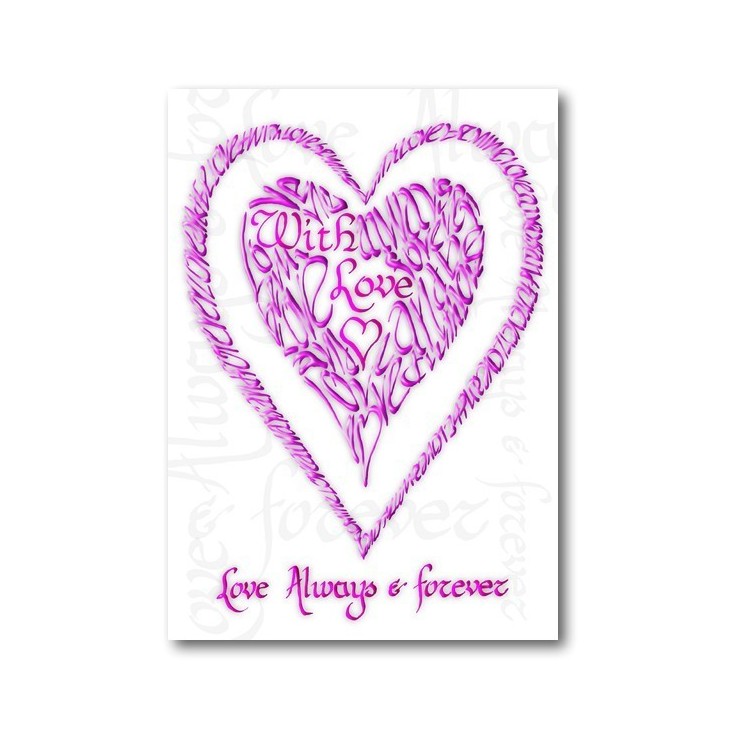 Valentine With Love in Pink