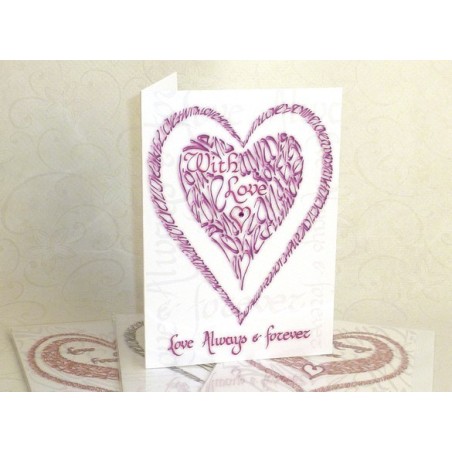 Valentine mit Liebe in rosa