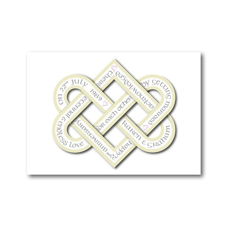 Tarjeta de aniversario de boda - personalizada