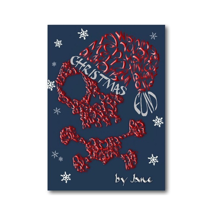 Skull & Crossbones & Hat - Christmas