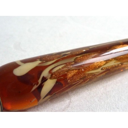 Hoja de oro de cristal Caligrafía Pluma y tinta