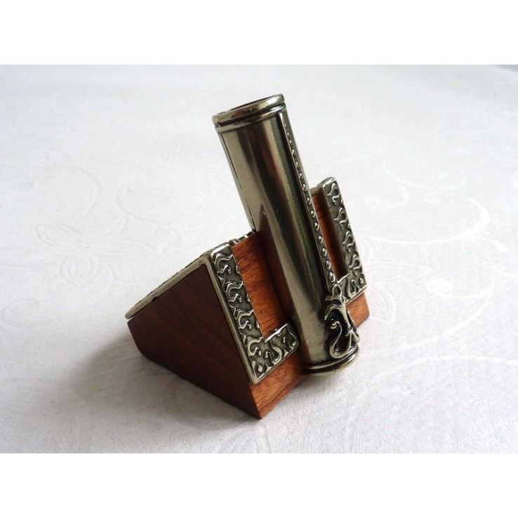 Feather Quill Dip Pen Inkwell & Pen Holder