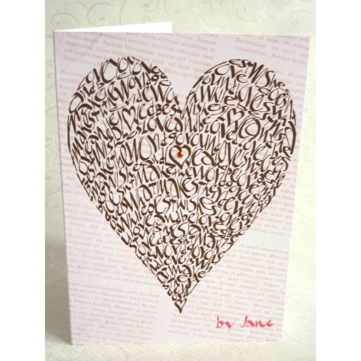 Corazón de amor - chocolate