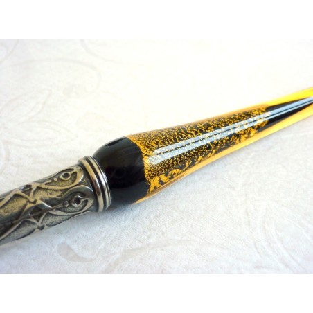 Feuille d'or stylo de calligraphie ensemble