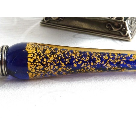 Set di penne per calligrafia in vetro - Foglia d'oro