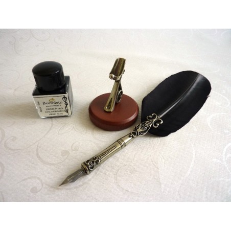 Feather Dip Pen Five Nibs Pen Holder