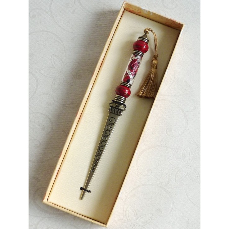 Alpaca og glas brevåbner