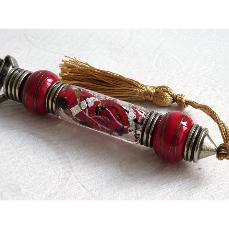 Abrecartas de alpaca y cristal