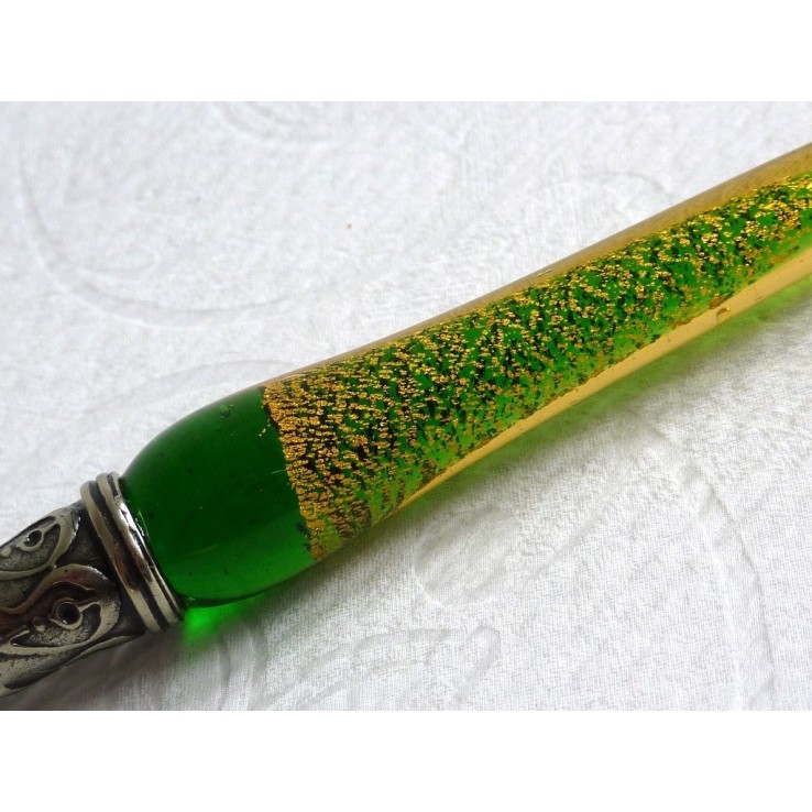 Blattgold Kalligraphiestift, Schreibfedern und Tinte