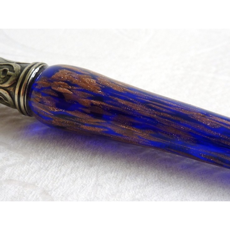 Stylo calligraphie cuivre et verre