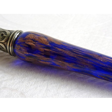 Penna calligrafica in rame e vetro