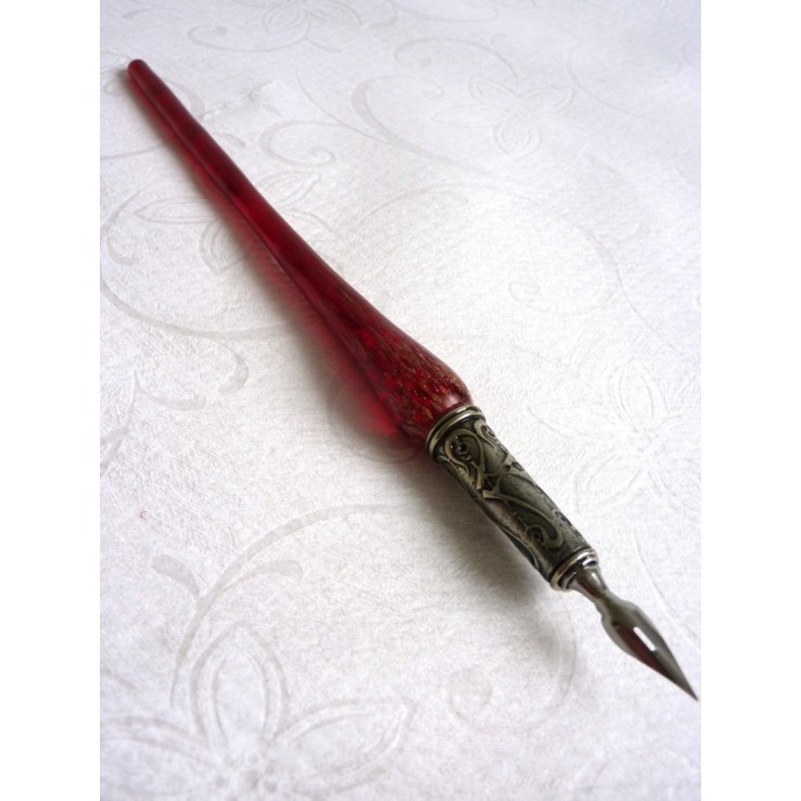 Copper and Glass Calligraphy Pen