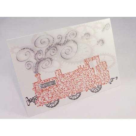 Steam Engine Greeting Card