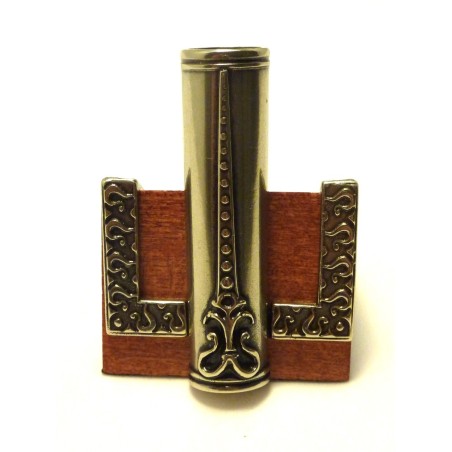 Puu ja Alpakka-kynän pidike