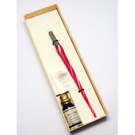 Gedrehter Glaskalligraphiestift und Glasspitze