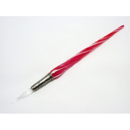 Gedrehter Glaskalligraphiestift und Glasspitze