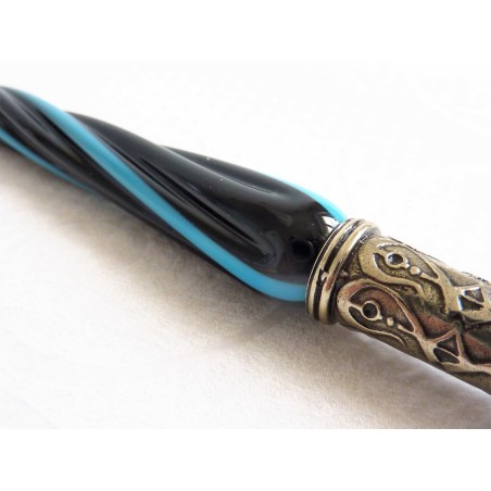 Gedrehter Glaskalligraphiestift und Glasspitze