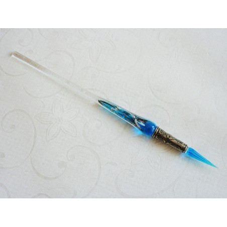 Silberblatt-Glasstift mit Glasfeder