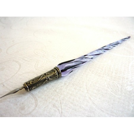 Glas Kalligraphie Stift und Tinte - verdrehten glas