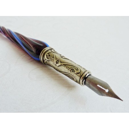 Cristal pluma de caligrafía y tinta - vidrio trenzado