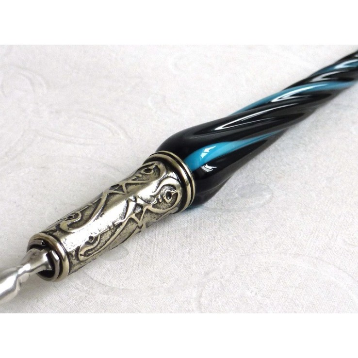 Verre stylo de calligraphie et de l'encre - Verre torsadée