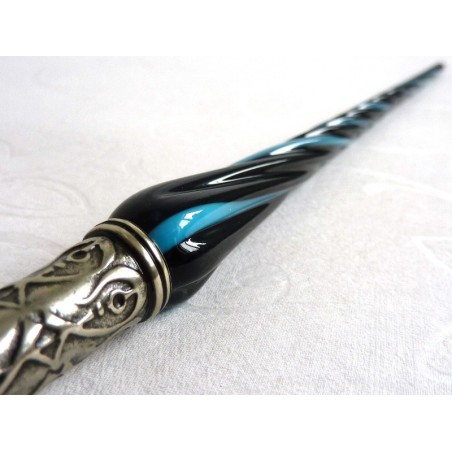 Glas Kalligraphie Stift und Tinte - verdrehten glas