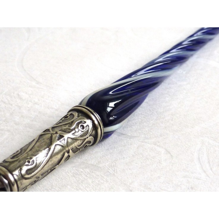 Verre stylo de calligraphie et de l'encre - Verre torsadée