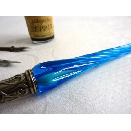Verre stylo de calligraphie et de l'encre - Verre torsadée