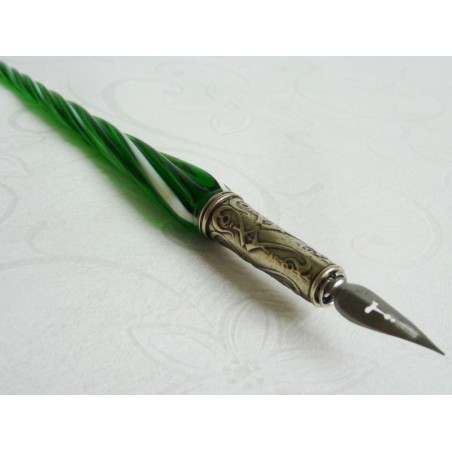 Cristal pluma de caligrafía y tinta - vidrio trenzado