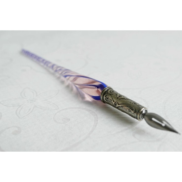 Cristal pluma de caligrafía y tinta - vidrio trenzado