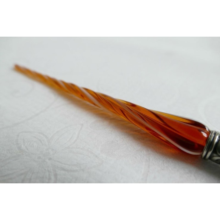 Verre stylo de calligraphie et de l'encre - Verre torsadée