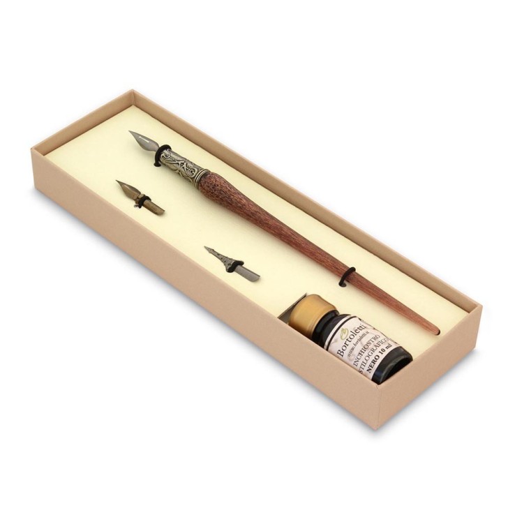 Kobber og glas kalligrafi pen