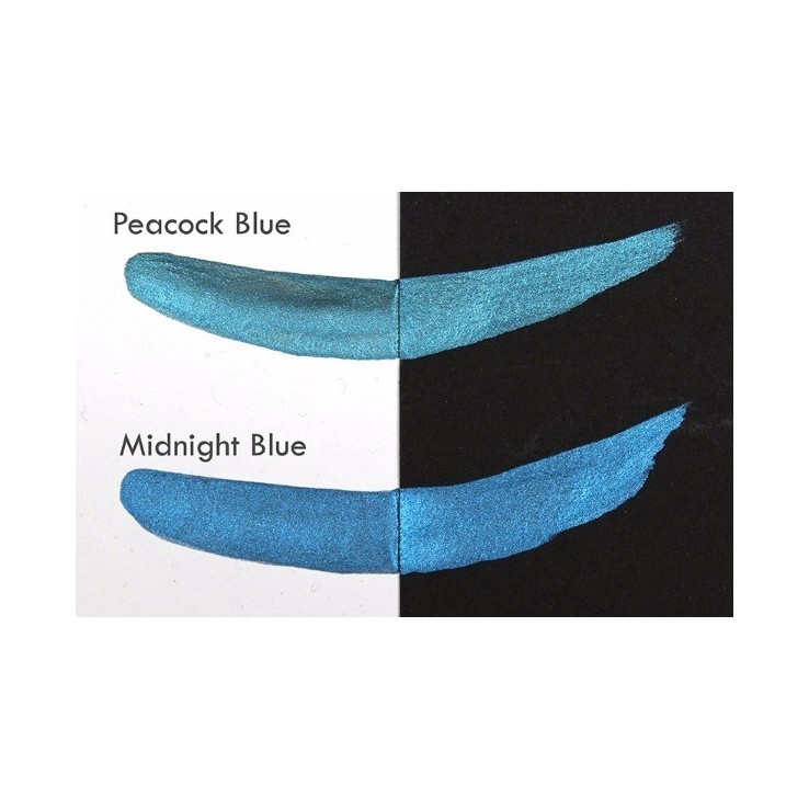 Peacock Blue - Coliro Relleno de perlas