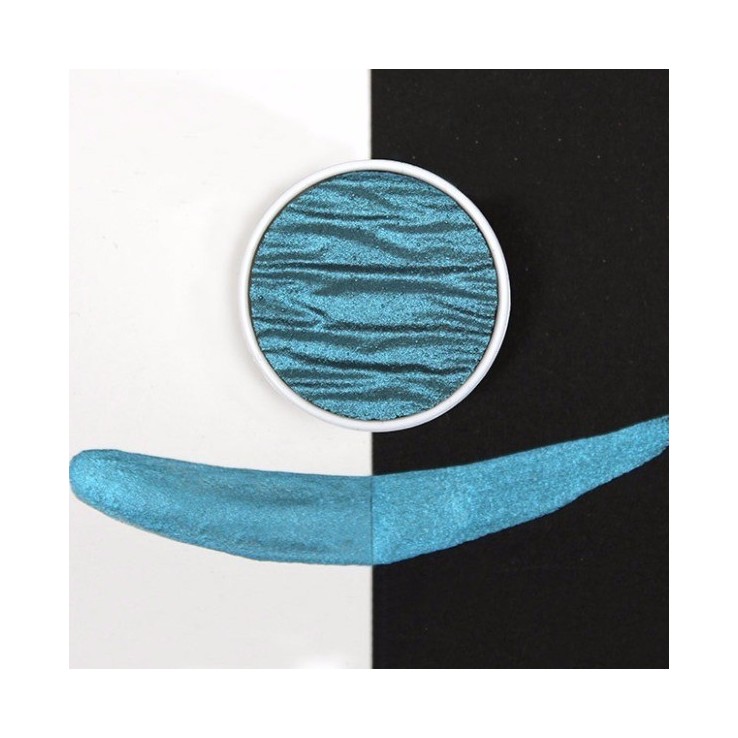 Peacock Blue - Coliro Relleno de perlas