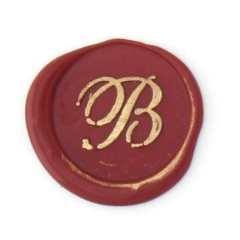 Cursieve bronzen initialen 2