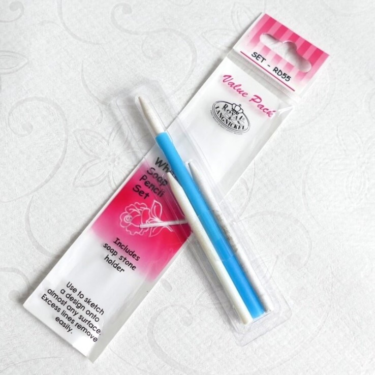 White soap stone pencil set