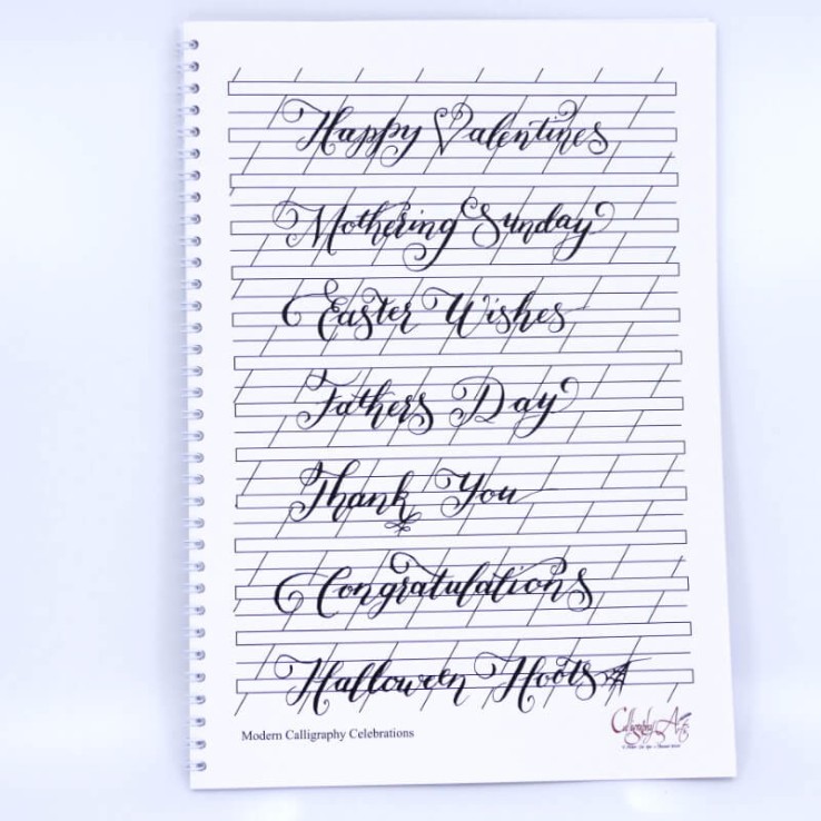 Folleto de caligrafía moderna