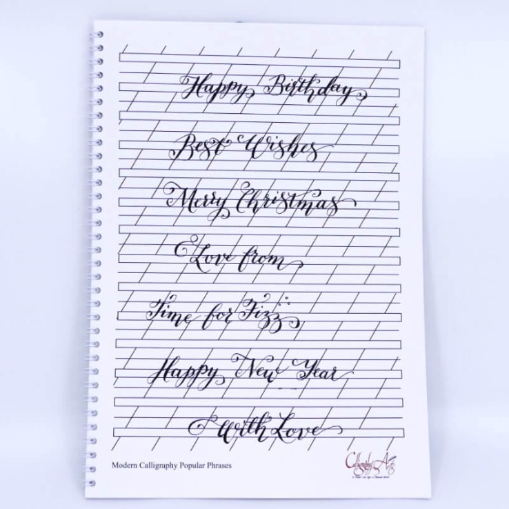 Folleto de caligrafía moderna