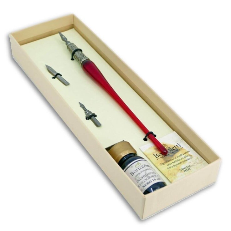 Glas kalligrafi penna - 9 färger