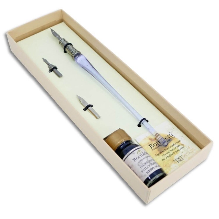 Stylo de calligraphie en verre - 9 couleurs