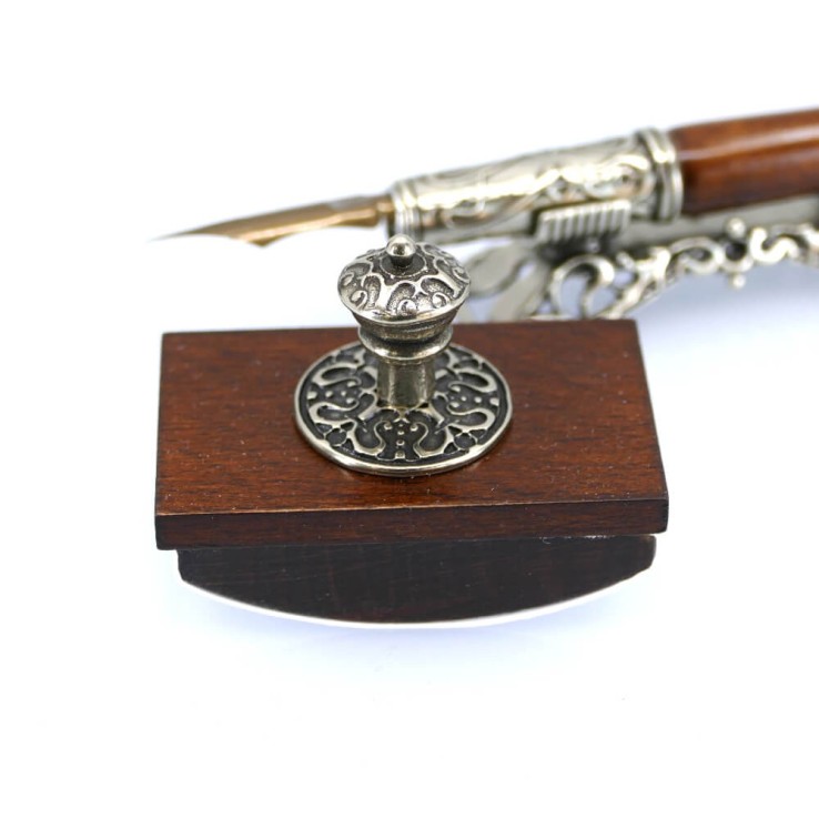 Ensemble d'écriture de calligraphie en bois