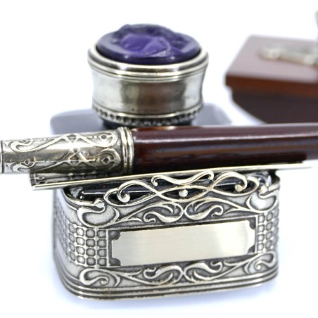 Set da scrivania per calligrafia in legno - Angolo