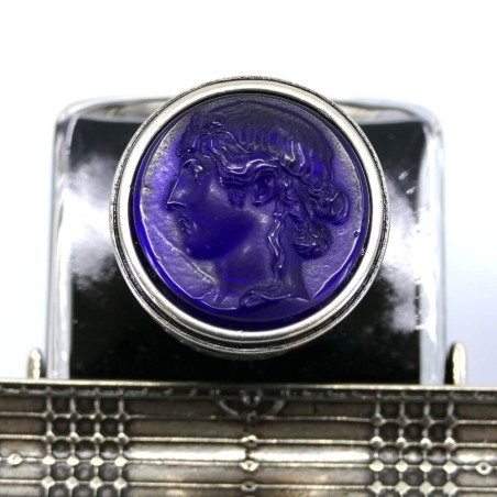 Houten kalligrafie bureauset - Hoek