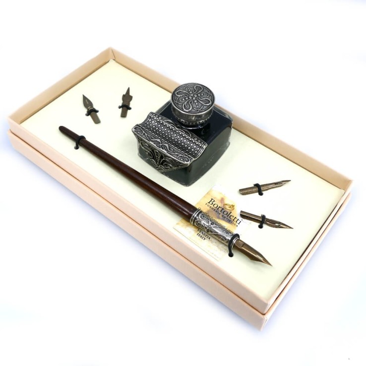 Wooden calligraphy desk set - Tiziano