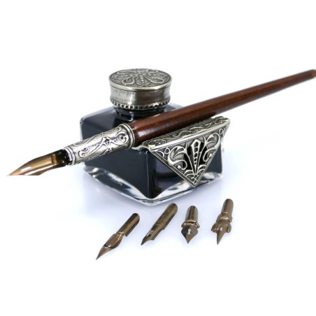 Wooden calligraphy desk set - Tiziano