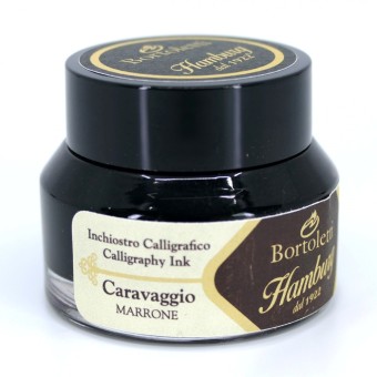 Brown Italian Calligraphy Ink - Hamburg Caravaggio 2